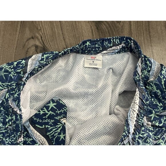 VINEYARD VINES Men’s Small Tarpon Fish Graphic Swim Trunks Swimsuit - Picture 4 of 5